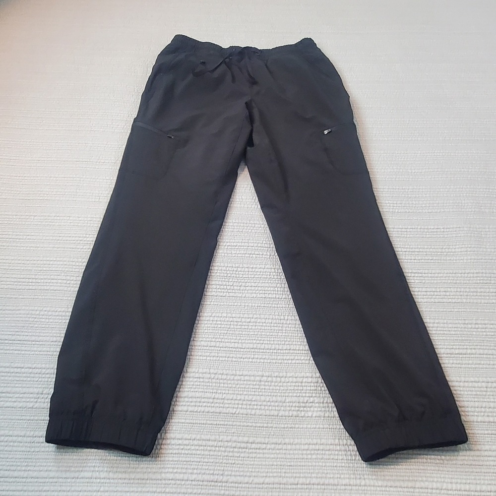 Eddie Bauer Mens Flannel Lined Jogger Pants Black Plaid Lining Outdoor Hiking
